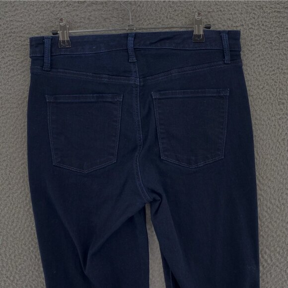 Talbots Jeans Womens 6 Blue Dark Wash Denim High Waist Jegging Ankle Flawless - Picture 4 of 11